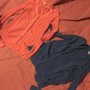 Bundle of Heritage cable knit cardigan sweater